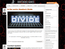 Tablet Screenshot of bootsnakegames.com